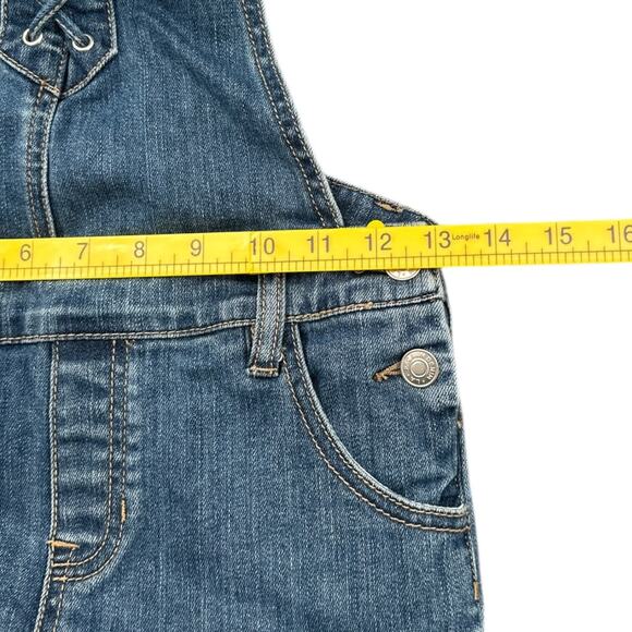 Pacsun Denim Adjustable Straps Front Lacing Shorts Overalls Womens Size 22 - Picture 5 of 6